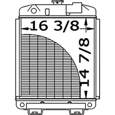 Aftermarket Radiator Fits Ford New Holland Tractor 1900 SBA310100280